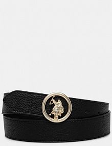 Pasek U.S. Polo Assn.  czarny damski AIUT62336WVP