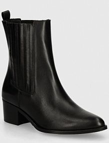 Botki na obcasie Bianco  czarne 11301443