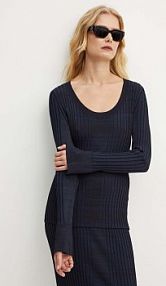 Sweter Boss  granatowy damski 50518357