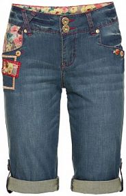 Szorty dżinsowe, mid waist  Bonprix