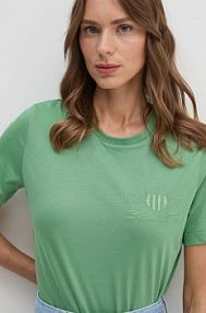 T-shirt Gant  zielony damski 4200262