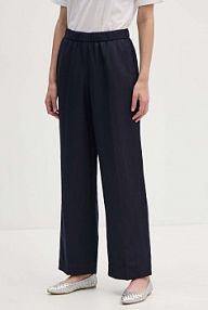 Spodnie eleganckie Gant  granatowe damskie 4150306