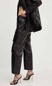 Spodnie eleganckie Guess  czarne damskie W4YB11.WF8Q0