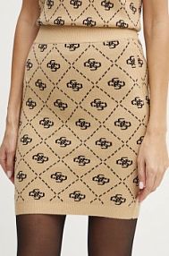 Spódnica mini Guess  beżowa W4BD0S.Z3JD2