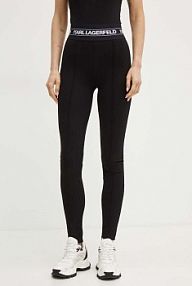 Legginsy Karl Lagerfeld  czarne damskie 245W1050