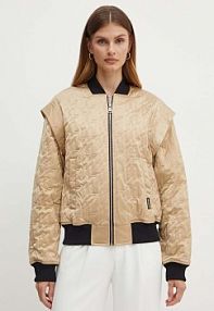 Kurtka przejściowa Karl Lagerfeld  beżowa damska 245W1506