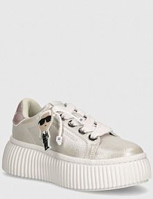Sneakersy Karl Lagerfeld  srebrne damskie KL42376N.1SV
