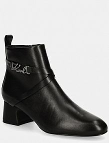 Botki na obcasie Karl Lagerfeld  czarne KL30354.00S