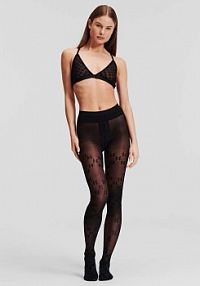 Rajstopy Karl Lagerfeld  czarne 246W3903