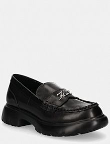 Mokasyny Karl Lagerfeld  czarne damskie KL42111.00S