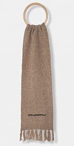 Szalik Karl Lagerfeld  brązowy damski 246W3305