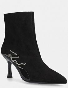 Botki na obcasie Karl Lagerfeld  czarne KL32744.500