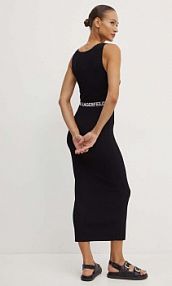Sukienka maxi Karl Lagerfeld  czarna 245W1332