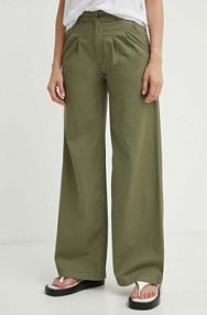 Spodnie eleganckie Levi's  zielone damskie A7535