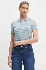 Koszulka polo Levi's  zielona damska 52599