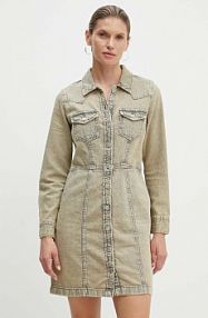 Sukienka mini Levi's  beżowa A7592