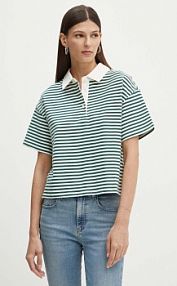 Koszulka polo Levi's  zielona damska A8777