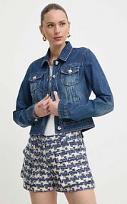 Kurtka jeansowe Morgan  niebieska damska VPIM.JEAN.STO