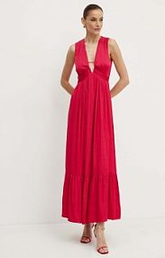 Sukienka maxi Morgan  różowa RISIS.FRESIA