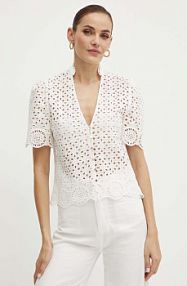 Koszula z krótkim rękawem Morgan biała CFLAM.OFF.WHI