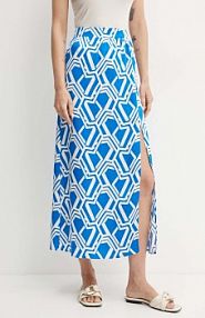 Spódnica midi Morgan  niebieska JBLUE