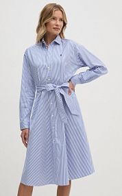 Sukienka mini Polo Ralph Lauren  niebieska 211891428