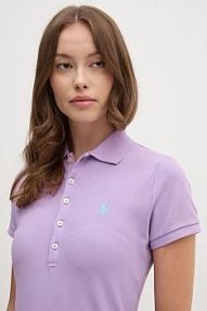 Koszulka polo Polo Ralph Lauren  fioletowa damska 211939271