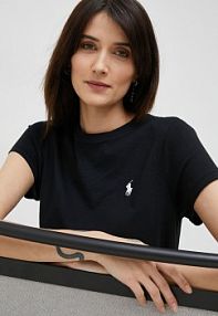 T-shirt Polo Ralph Lauren  czarny damski 211898698