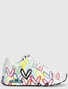 Sneakersy Skechers  białe damskie 155507.PPYY