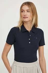 Koszulka polo Tommy Hilfiger  granatowa damska WW0WW42047