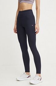 Legginsy Tommy Hilfiger  granatowe damskie WW0WW42076