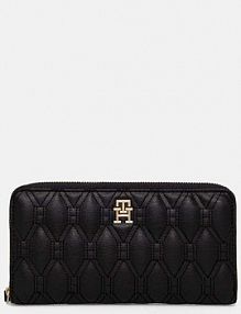 Portfel Tommy Hilfiger  czarny damski AW0AW16578