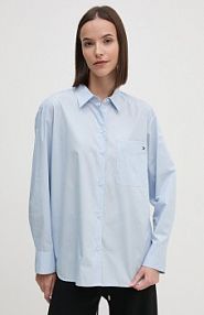 Koszula Tommy Hilfiger  niebieska damska WW0WW45612