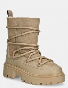 Śniegowce Tommy Hilfiger  beżowe damskie FW0FW08085