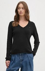 Sweter Tommy Hilfiger  czarny damski WW0WW43505