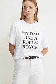 T-shirt Victoria Beckham  biały damski 1124JTS005732