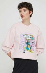 Bluza przez głowę Volcom  różowa B4612403