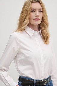 Koszula z długim rękawem Sisley  biała 5CNXLQ04S