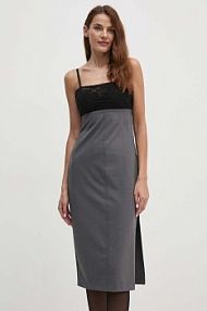 Sukienka mini Sisley  czarna 47FYLV067