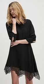 Sukienka mini Sisley  czarna 4W8ALV069