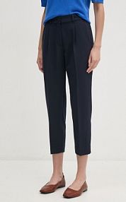 Spodnie eleganckie Sisley  granatowe damskie 4KVXL5CM7