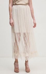 Spódnica maxi Sisley  beżowa 4HLGL0029