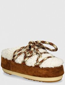 Kapcie moon boot  brązowe damskie 80D1460240.MA