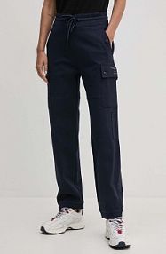 Spodnie dresowe aeronautica militare  granatowe damskie PF944DF559