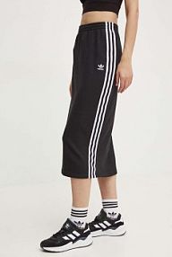 Spódnica midi adidas Originals  czarna IY7279