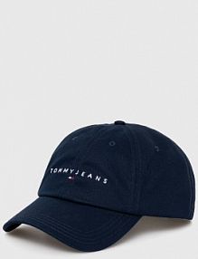 Czapka z daszkiem Tommy Jeans  granatowa damska AW0AW16868