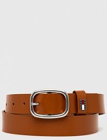 Pasek Tommy Jeans  brązowy damski AW0AW15836