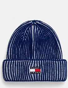 Czapka zimowa Tommy Jeans  niebieska damska AW0AW16785