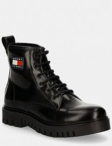 Botki Tommy Jeans  czarne damskie EN0EN02624