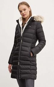 Kurtka puchowa Tommy Jeans  czarna damska DW0DW18864